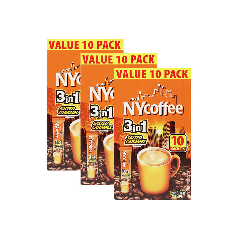 NY Coffee 3in1 Salted Caramel Latte 10PK