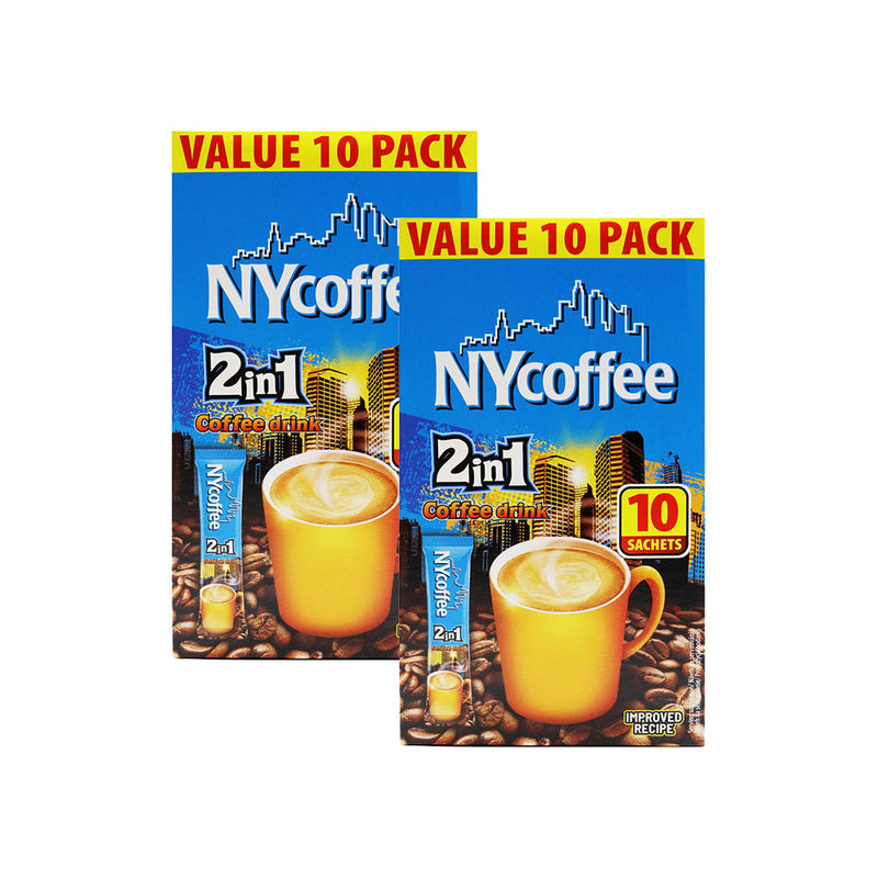 NY Coffee 2 In 1 Coffee Drink 10 Sachets x 2Pack