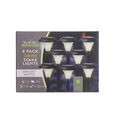 Curved Stake Solar Light Mix 8Pack