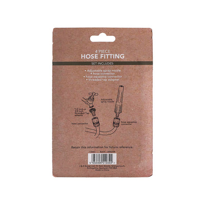Garden Essential Hose Fittings 4 Piece