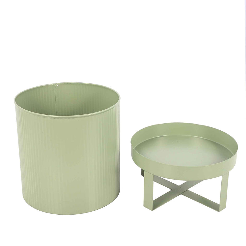 Pastel Tin Pot Small 18x24cm