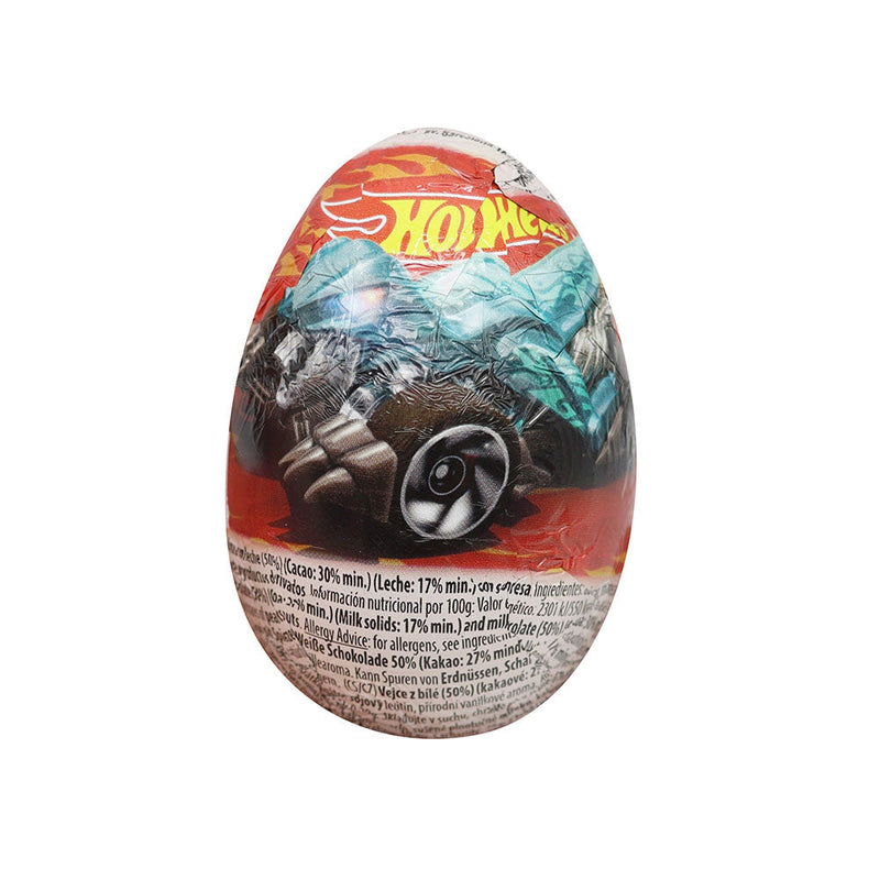 Hot Wheels Surprise Eggs Chocolate 20g x 4Pack Assorted