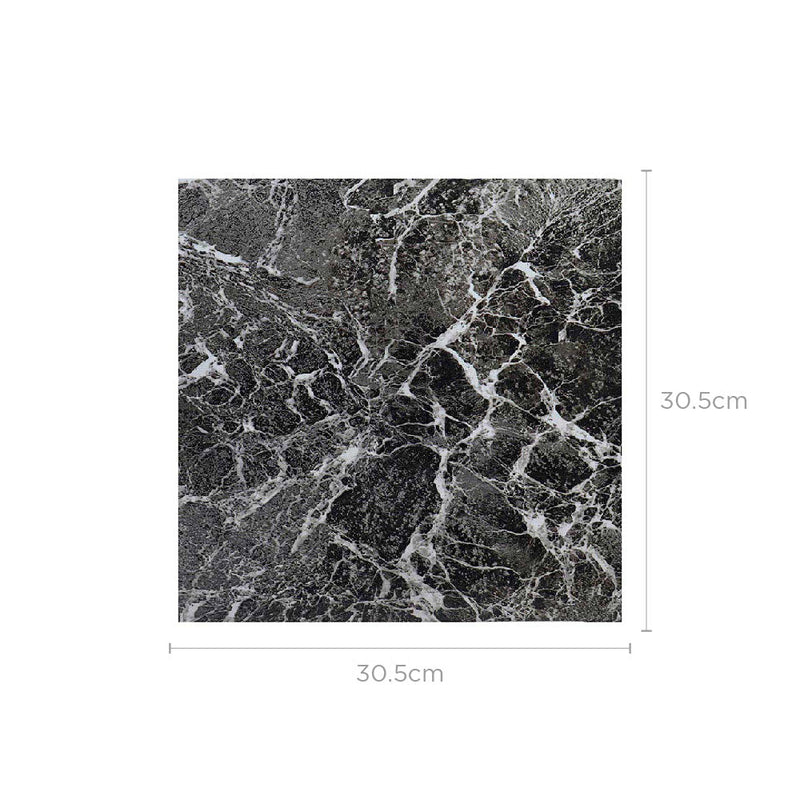 Dark Marble Self Adhesive Vinyl Floor Tiles 5Pack