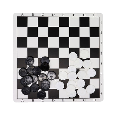 2In1 Checkers Or Snake Ladders Board Games