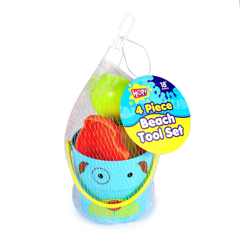 Beach Tool Set Bucket 4 Items