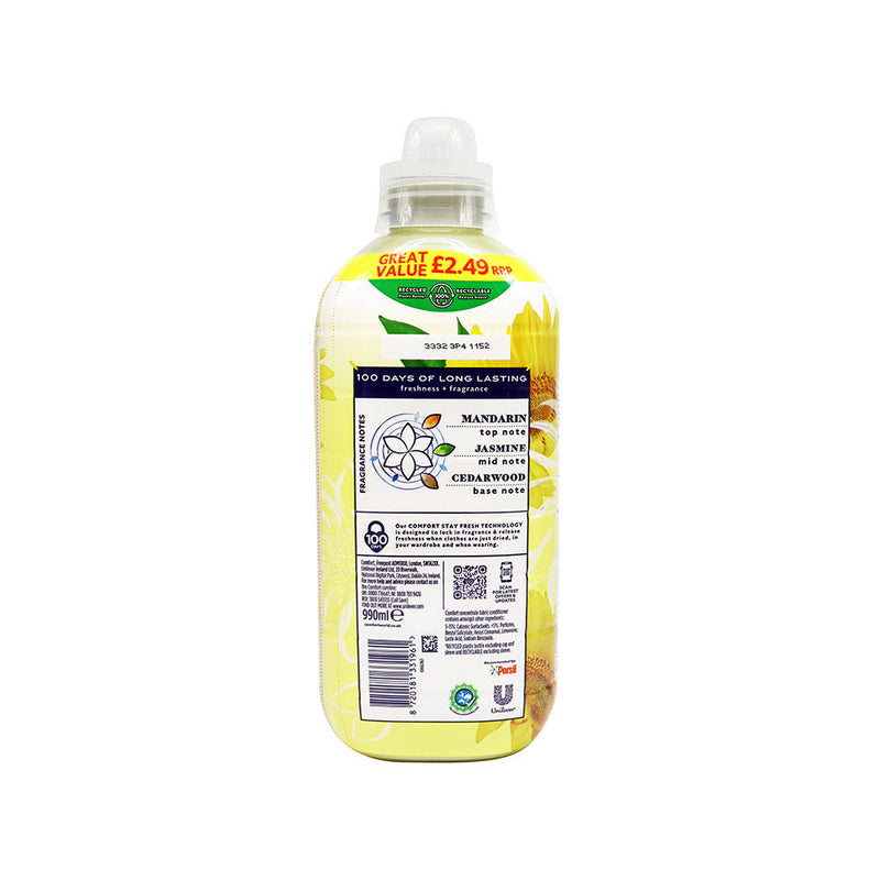 Comfort Sunshiny Days Fabric Conditioner 33 Washes 990ML
