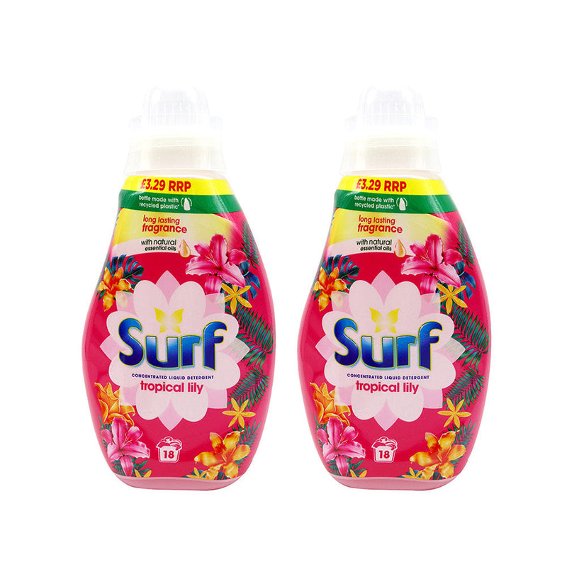 Surf Tropical Lily Liquid Laundry Detergent 486ML