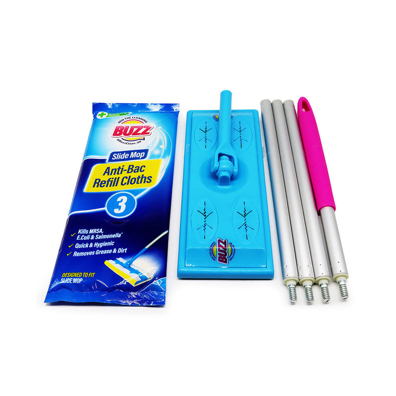 Buzz Anti-Bacterial Slide Mop Starter Set