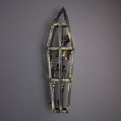 Hanging Skeleton In Coffin
