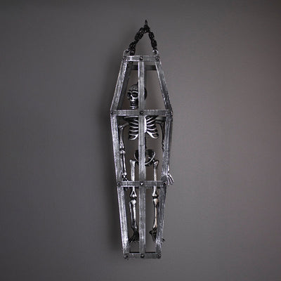 Hanging Skeleton In Coffin