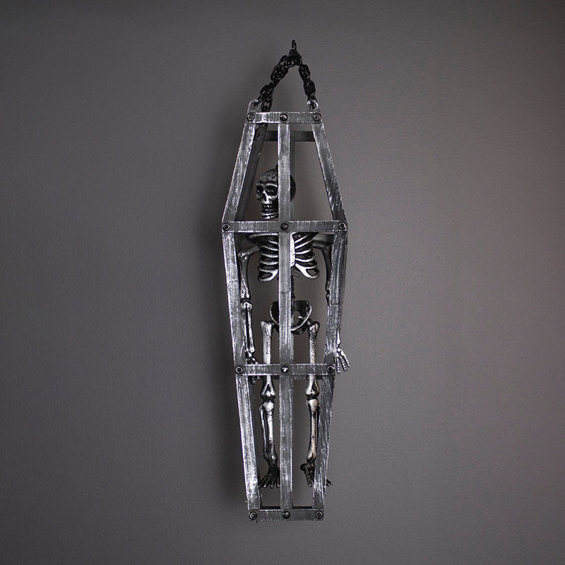 Hanging Skeleton In Coffin