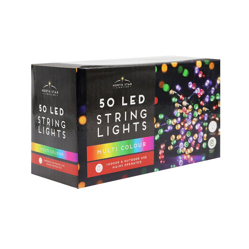 50 LED String Lights Multi Colour