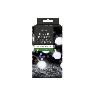 8 LED Berry String Lights Battery Operated Indoor Fairy Lights