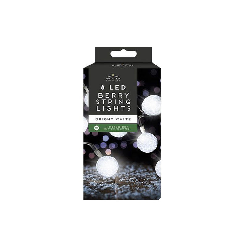 8 LED Berry String Lights Battery Operated Indoor Fairy Lights