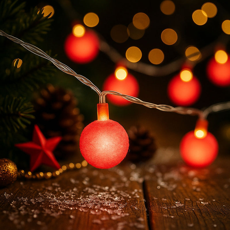 8 LED Berry String Lights Battery Operated Indoor Fairy Lights