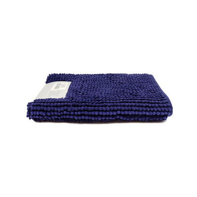 Soft Touch Chenille Shower Mat Navy 40x60CM
