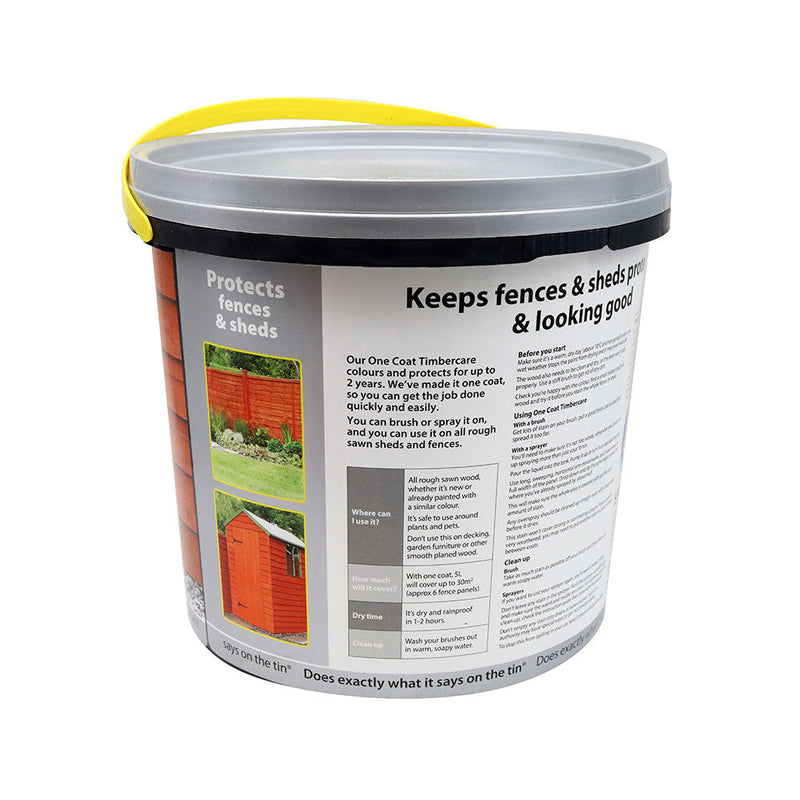 Timbercare Ronseal Ronseal One Coat Timbercare Shed & Fence Protector Harvest Gold 5L ...