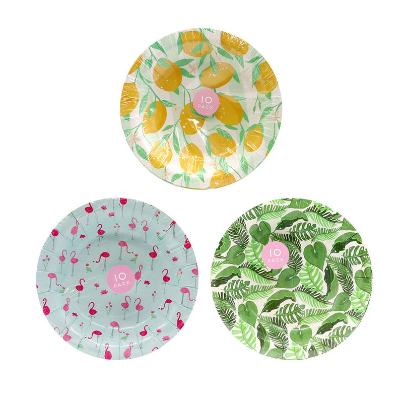 Summer Party Paper Bowls 17cm 10PK