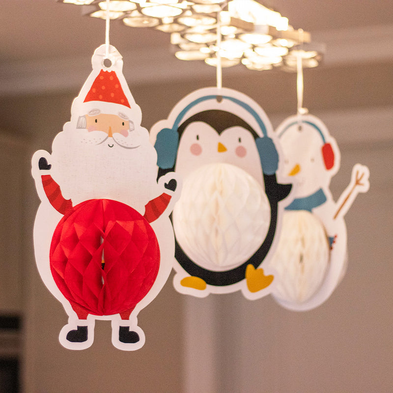 3 Hanging Character Decorations 35CM
