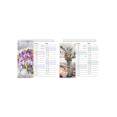 2025 Flowers Design Desktop Calendar