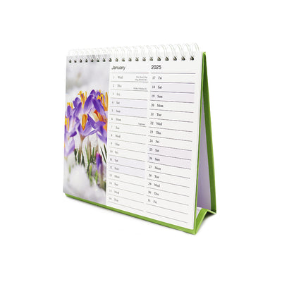 2025 Flowers Design Desktop Calendar