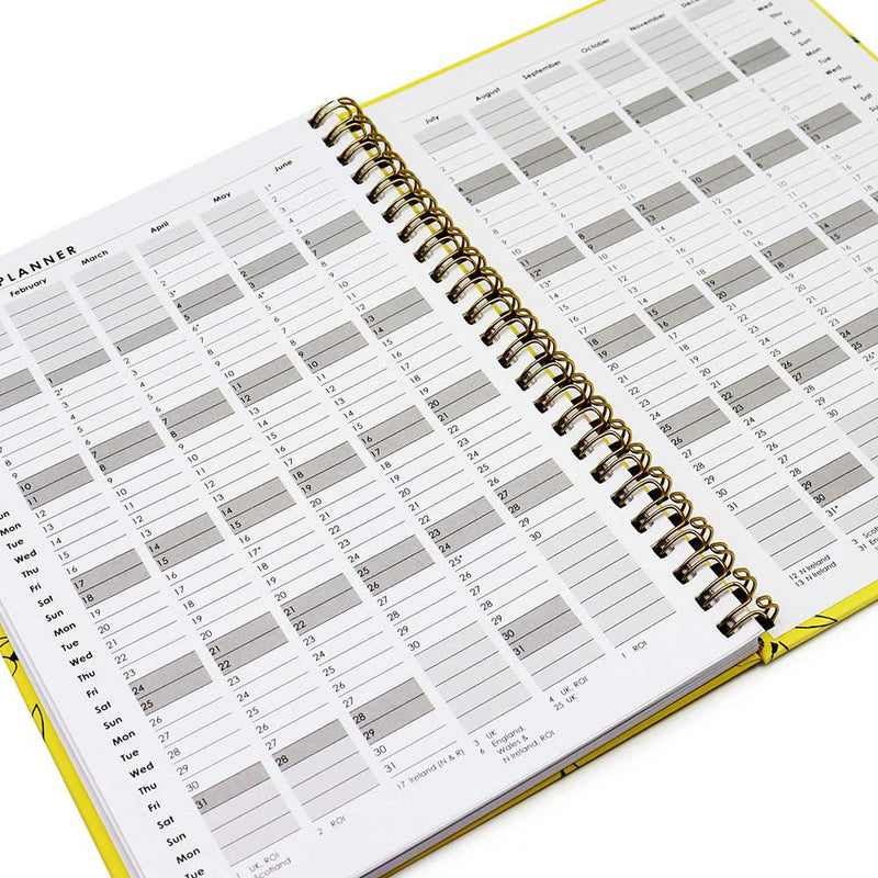 2025 A5 Spiral Week To View Hardcover Diary