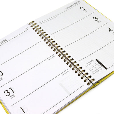 2025 A5 Spiral Week To View Hardcover Diary