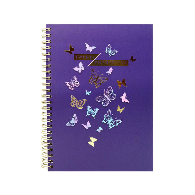 2025 A5 Spiral Week To View Hardcover Diary