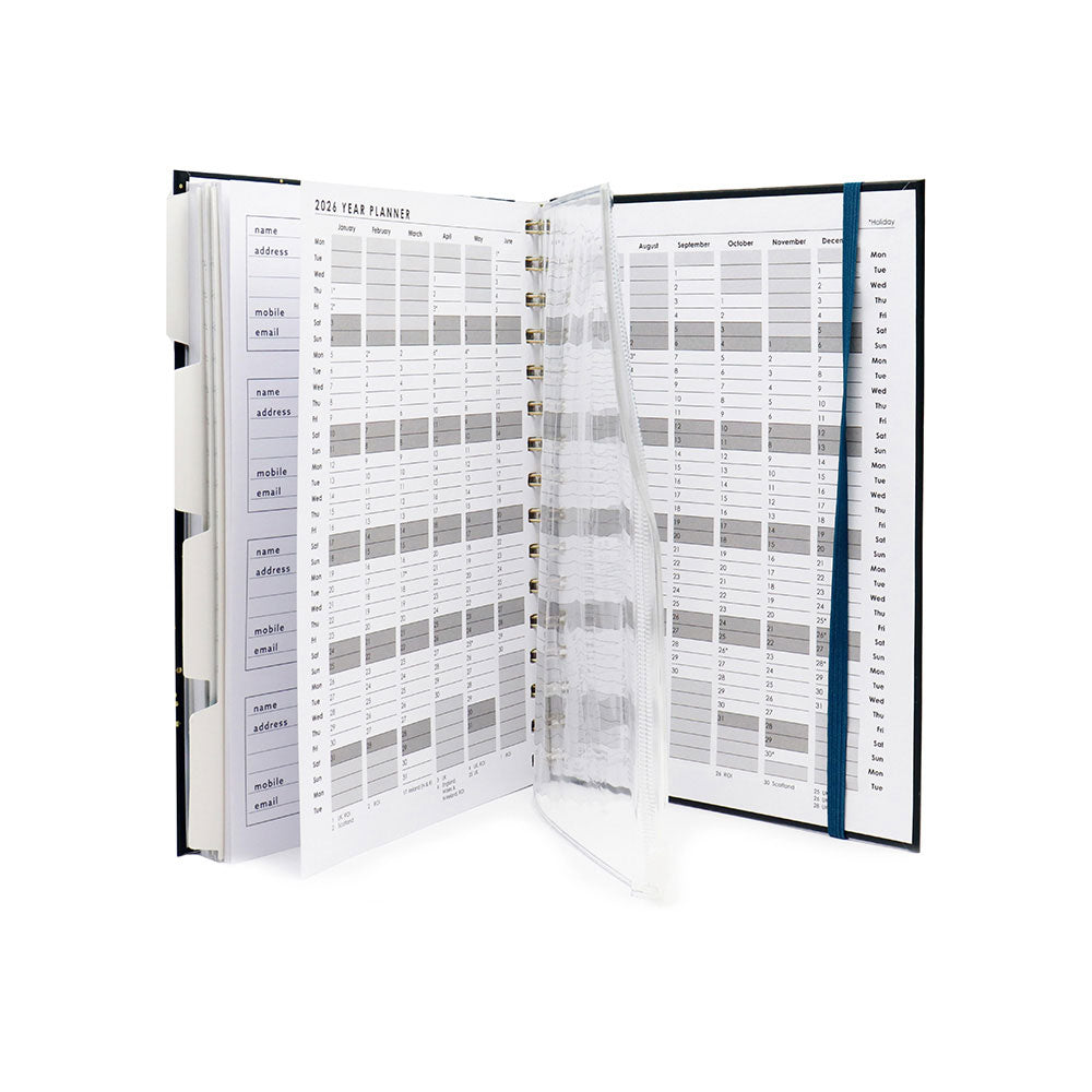 2025 A5 Week to View Organizer Diary with Dividers ¨C Portable Weekly ...