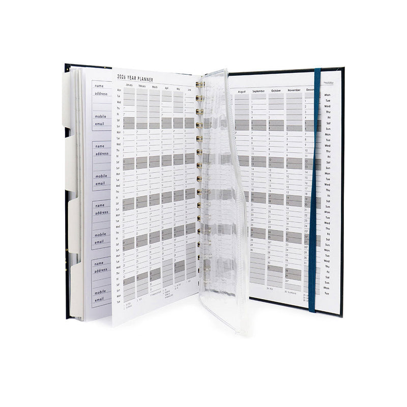 2025 A5 Week To View Organiser Diary With Dividers