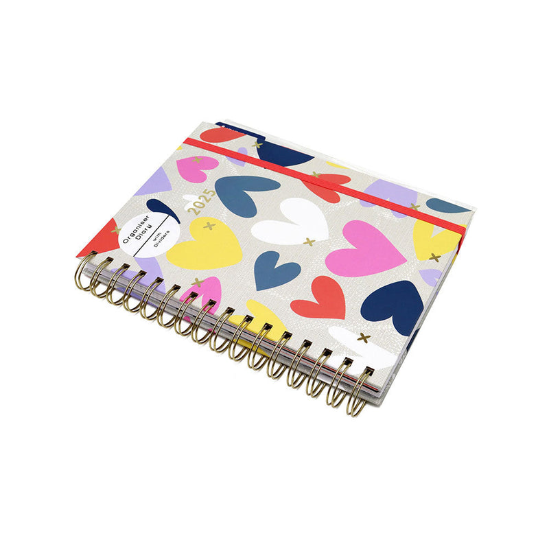 2025 A5 Week To View Organiser Diary With Dividers