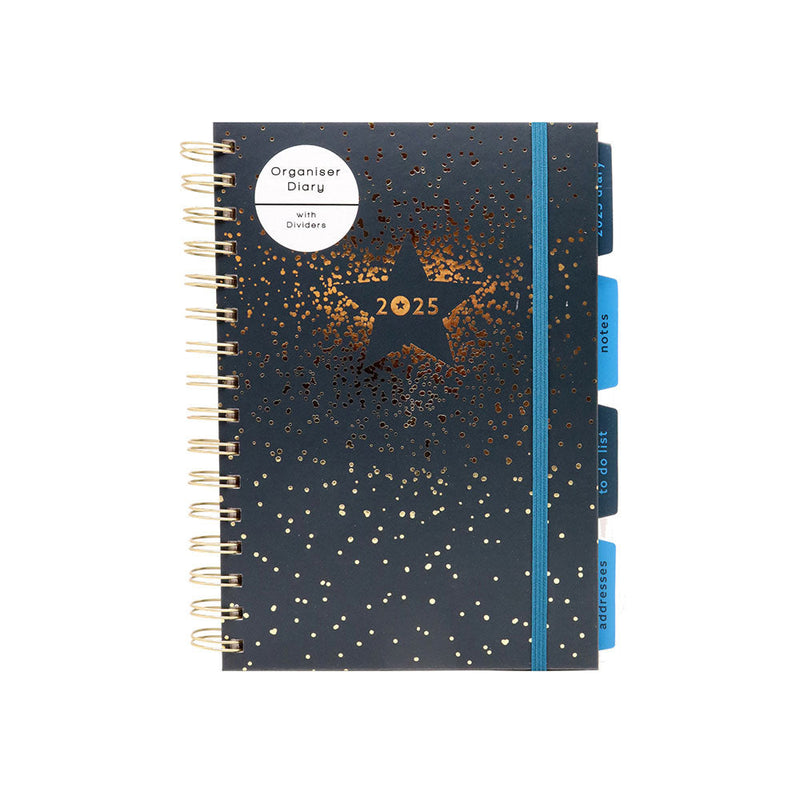 2025 A5 Week To View Organiser Diary With Dividers