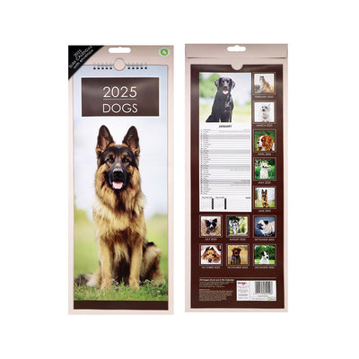 2025 Slim Month To View Hanging Wall Calendar Dog & Cat