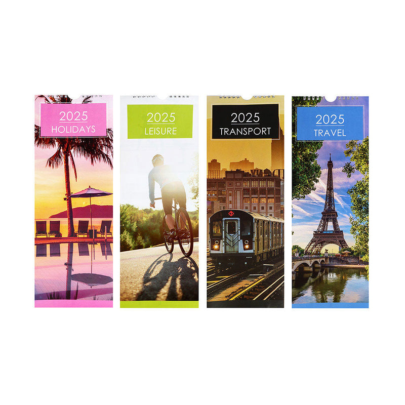 2025 Slim Month To View Hanging Wall Calendar Travel