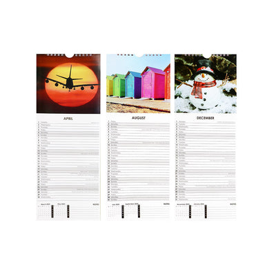2025 Slim Month To View Hanging Wall Calendar Travel