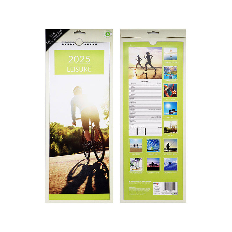 2025 Slim Month To View Hanging Wall Calendar Travel