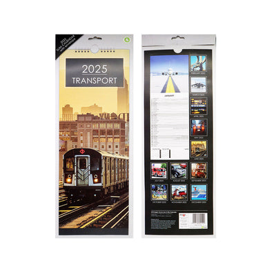 2025 Slim Month To View Hanging Wall Calendar Travel