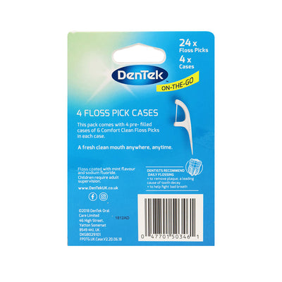 DenTek 4 Floss Picks Cases 24PC