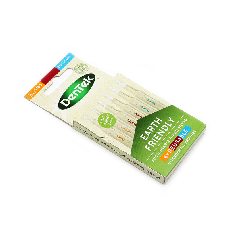 Dentek Earth Friendly Mixed Birch Wood Interdental Brushes