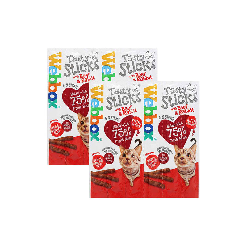 Webbox Cat Delight Tasty Sticks Beef & Rabbit 30g x 2Pack