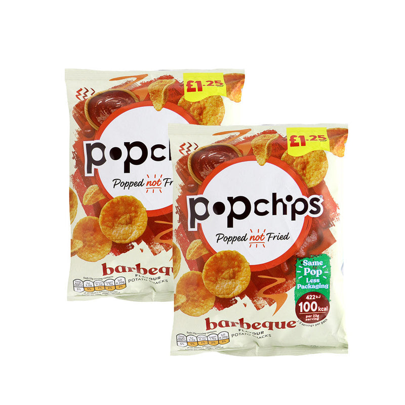 Popchips Barbeque Potato Snacks 50gx2PK