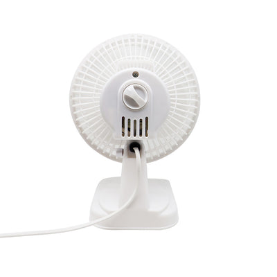 Status 6 Inch White Desk Fan 2 Speed Adjustable