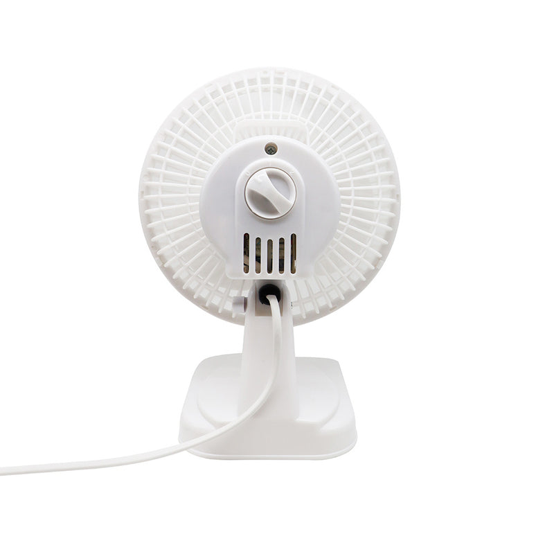 Status 6 Inch White Desk Fan 2 Speed Adjustable