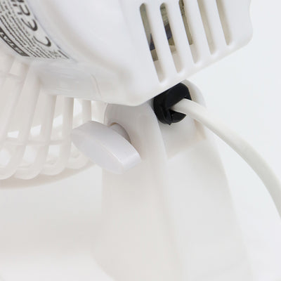 Status 6 Inch White Desk Fan 2 Speed Adjustable