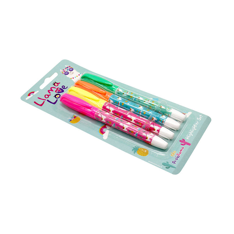 Llama Love Highlighter Pens 4PC