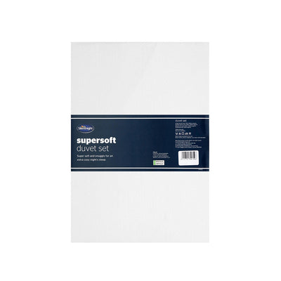 Silentnight Supersoft Duvetset Double Size White