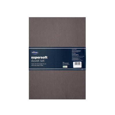 Silentnight Supersoft Duvetset King Size Charcoal