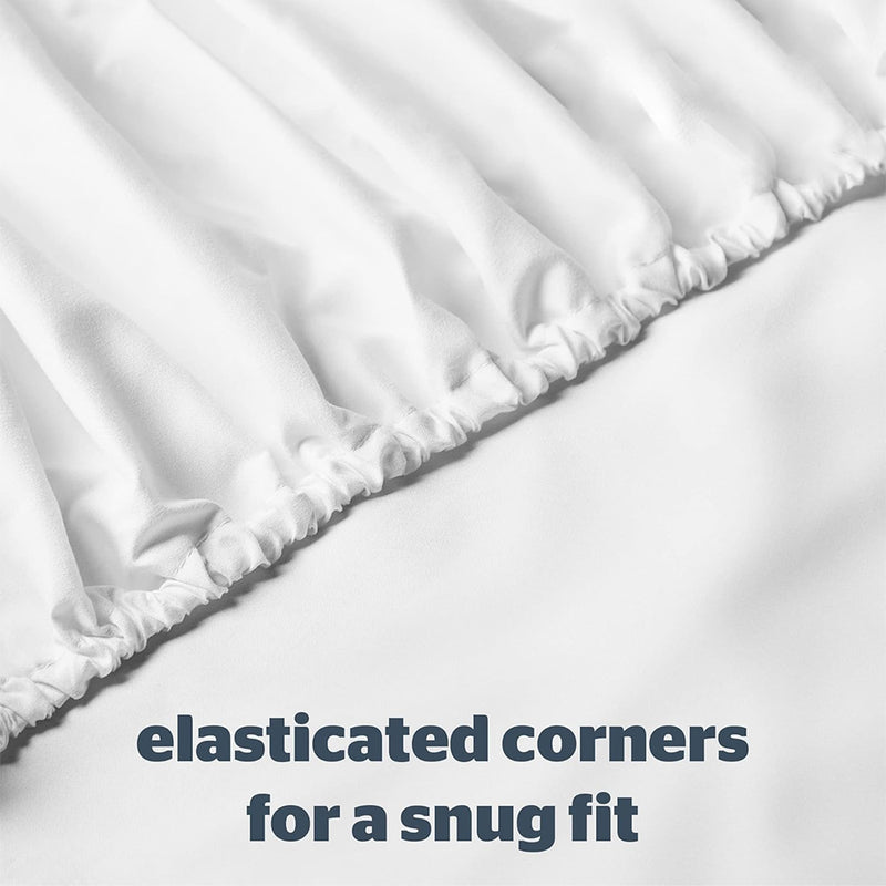 Silentnight Supersoft Fitted Sheet Double Size White