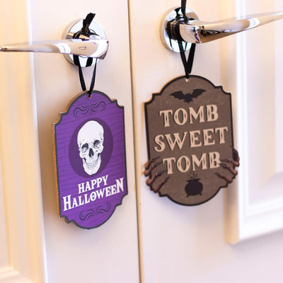 Halloween Hanging Signs 2PC
