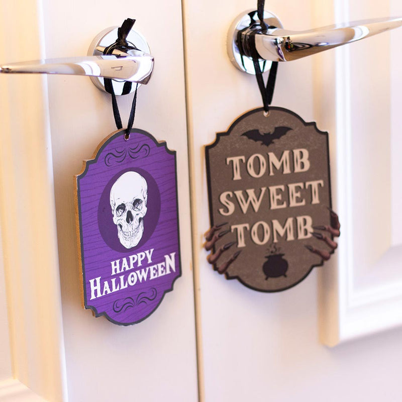Halloween Hanging Signs 2PC